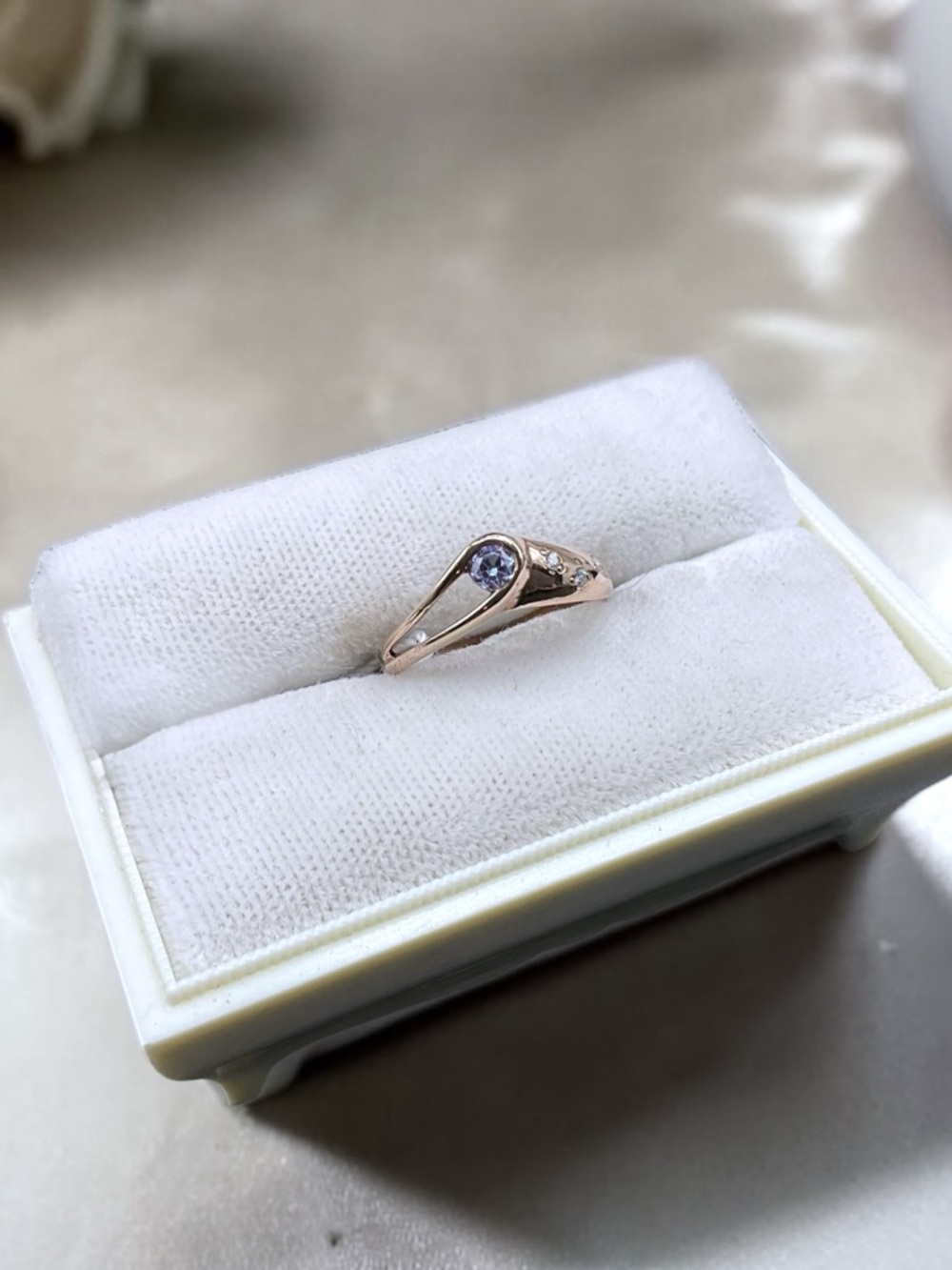 🌺Vintage Ukrainian Rose Gold/925 Ring - Picture 6 of 11